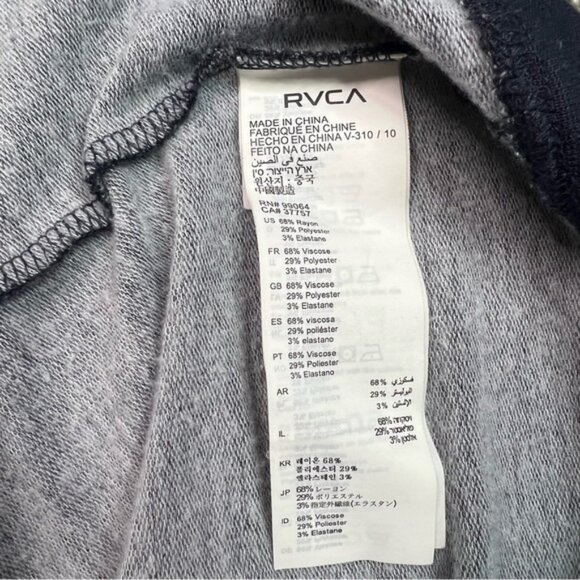 RVCA Navy Blue Defrost Bandana Print Pullover Crewneck Sweatshirt Size Small - Picture 5 of 5